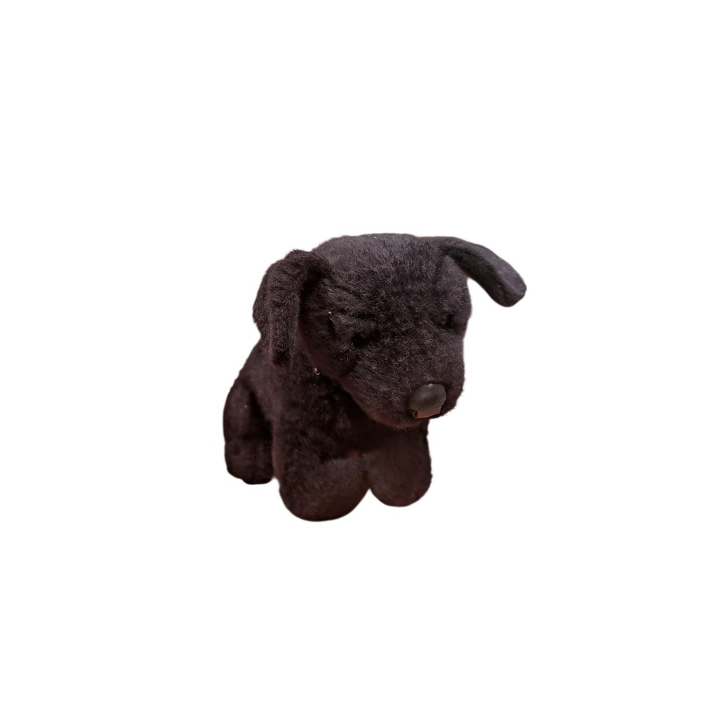 Vintage 1987 Applause Avanti Black Labrador Pup Plush Jockline Italy 11049 10"
